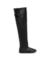Christen Black Big Boots In Black
