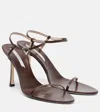 Christen Double Strap 95 Leather Sandals In Transparent