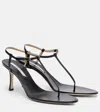 Christen Mono Strap 75 Leather Sandals In Black