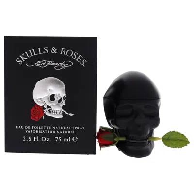 Christian Audigier Ed Hardy Skulls And Roses By  For Men - 2.5 oz Edt Spray In White