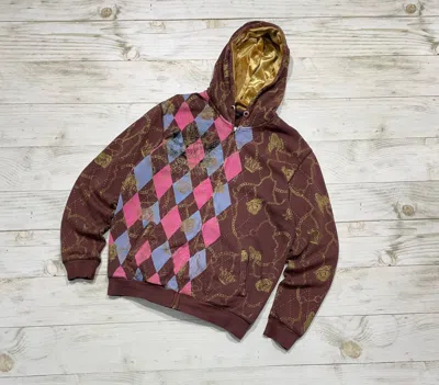 Pre-owned Christian Audigier Vintage  Hoodie Full Zip In Red