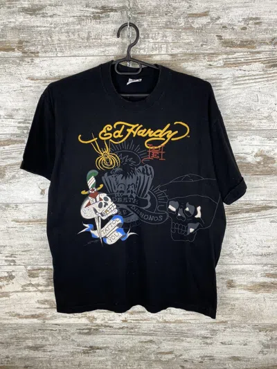 Pre-owned Christian Audigier X Ed Hardy Mens Vintage Ed Hardy T-shirt By Christian Audigier Tee Y2k