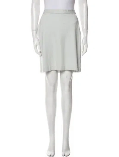 Pre-owned Christian Cota Mesh Accents Mini Skirt In Gray