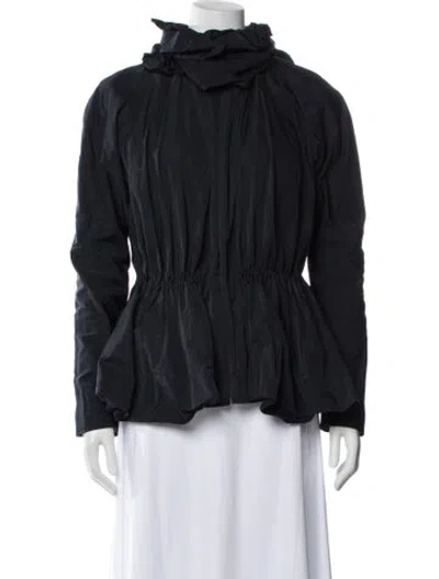 Pre-owned Christian Cota Silk Jacket In Gray