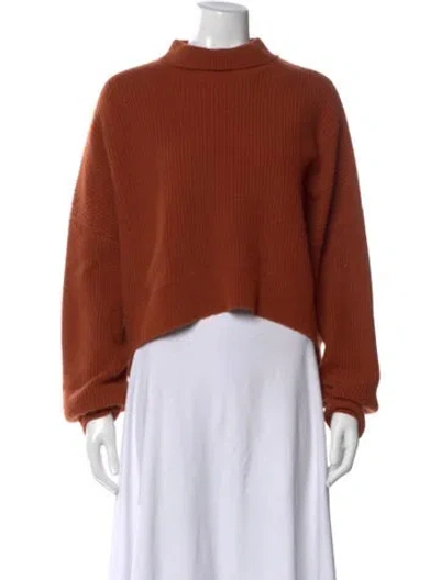 Pre-owned Christian Cowan Cashmere Mock Neck Sweater In Multi