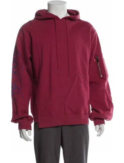 Pre-owned Christian Dada Crew Neck Long Sleeve Hoodie In Red