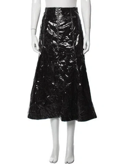 Pre-owned Christian Dada Midi Length Skirt In Black