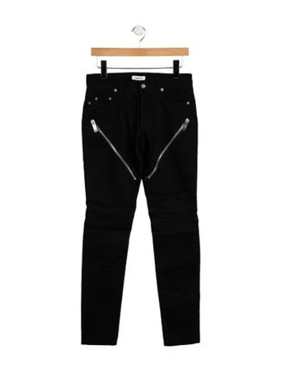 Pre-owned Christian Dada Mid-rise Straight Leg Jeans W/ Tags In Black