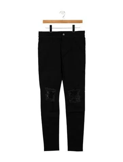Pre-owned Christian Dada Skinny Jeans In Black