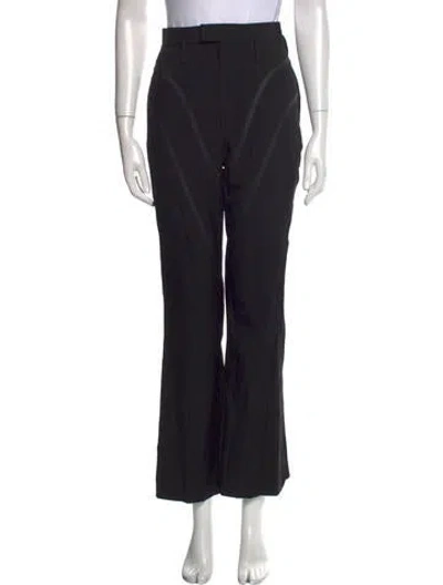 Pre-owned Christian Dada Straight Leg Pants In Black