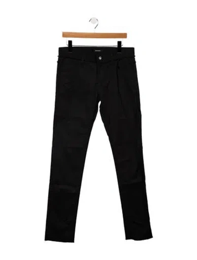 Pre-owned Christian Dada Straight Leg Pants In Black