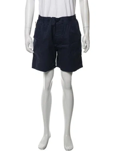 Pre-owned Christian Dior Monsieur Embroidered Accent Swim Trunks In Blue