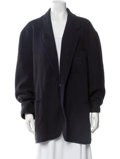 Pre-owned Christian Dior Monsieur Vintage Wool Jacket In Blue