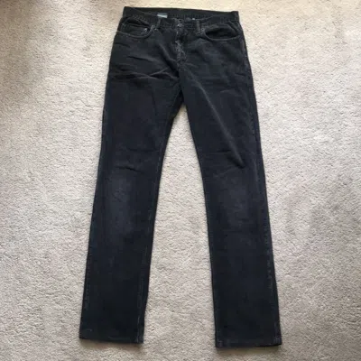 Pre-owned Christian Dior Monsieur X Dior Homme Corduroy Trousers In Black