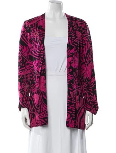 Pre-owned Christian Dior Separates Vintage Silk Jacket In Pink
