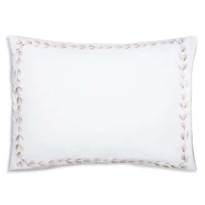 Christian Fischbacher Foglia Embroidered Sateen King Pillowcase