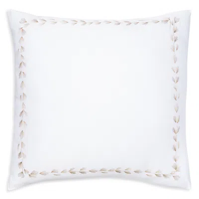 Christian Fischbacher Foglia Embroidered Sateen Sham, Euro In Metallic