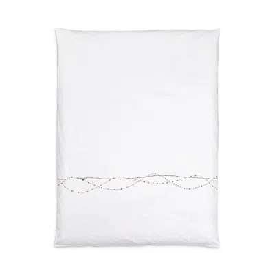 Christian Fischbacher Juwel Embroidered Sateen Duvet Cover, Queen In Metallic