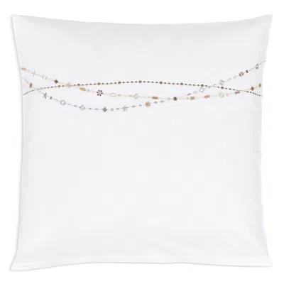Christian Fischbacher Juwel Embroidered Sateen Euro Sham In Metallic