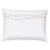 Christian Fischbacher Juwel Embroidered Sateen Standard Pillowcase In Metallic