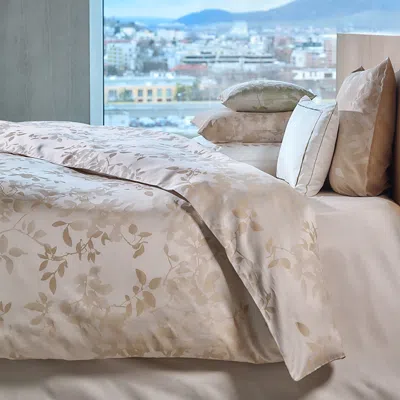 Christian Fischbacher Leaves Jacquard Duvet Cover, King