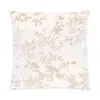 Christian Fischbacher Leaves Jacquard Euro Sham In Beige