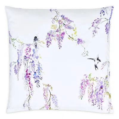 Christian Fischbacher Purple Rain Floral Sateen Euro Sham In Multi