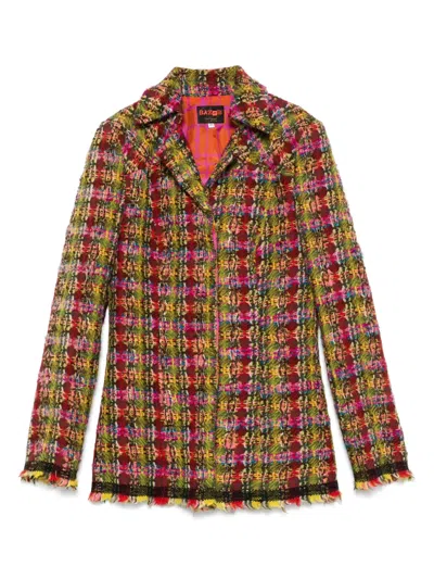 Pre-owned Christian Lacroix 1990s Tweed Jacket In 绿色