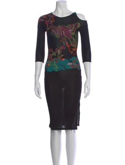 Pre-owned Christian Lacroix 1999 Knee-length Dress In Black