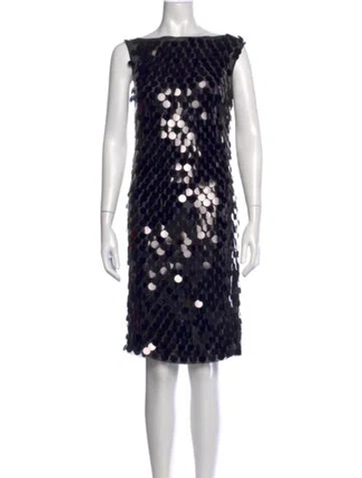 Pre-owned Christian Lacroix 1999 Knee-length Dress In Black/metallic