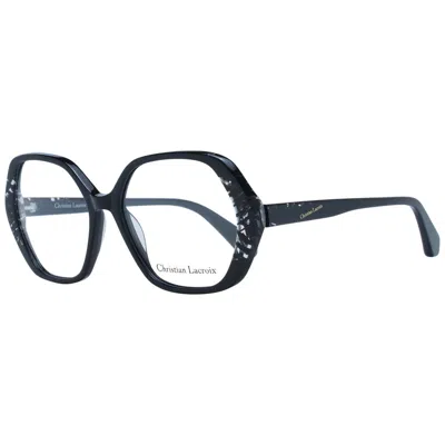 Christian Lacroix Black Acetate Glasses (frames) In Blue