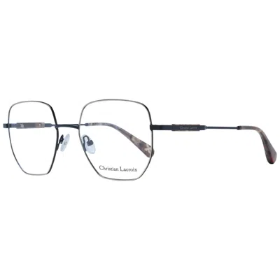Christian Lacroix Black Stainless Steel Glasses Women's (frames)