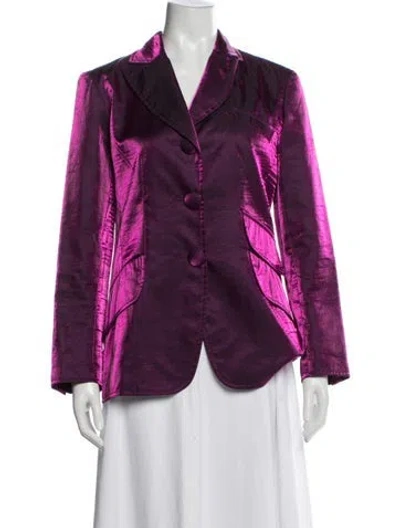 Pre-owned Christian Lacroix Blazer In Purple