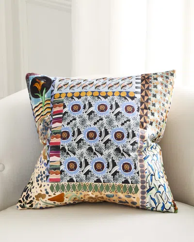 Christian Lacroix Bohemian Rapsody Mosaique Decorative Pillow, 20" Square In Multi