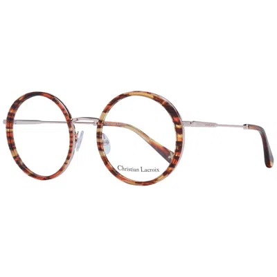 Christian Lacroix Brown Metal Glasses Women's (frames)