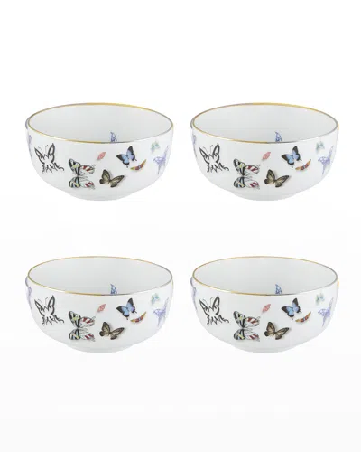 Christian Lacroix Butterfly Parade Rice Bowls, Set Of 4 In White