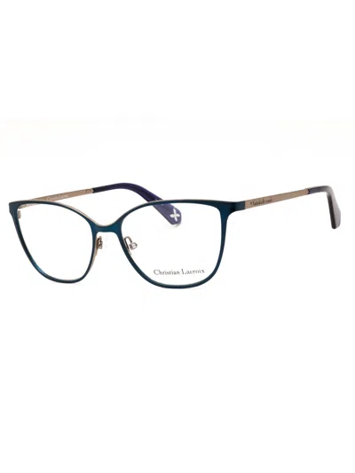 Christian Lacroix Cat Eye Eyeglasses For Women - Stylish Metal Frame In Yellow