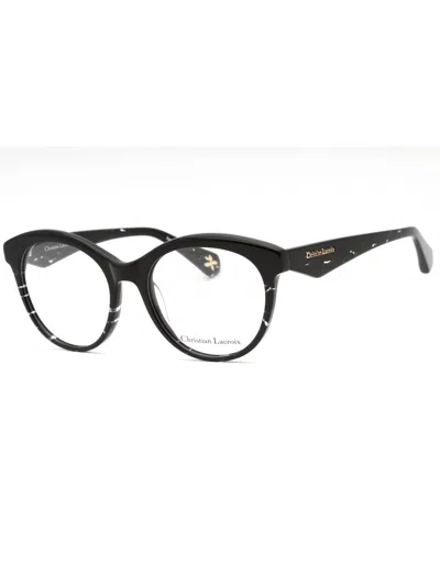 Christian Lacroix Chic Round Eyeglasses For Women - Model Cl1118 In Black