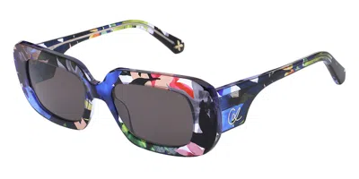 Christian Lacroix Cl5129 610 Women's Sunglasses Blue Size 51 In Multi