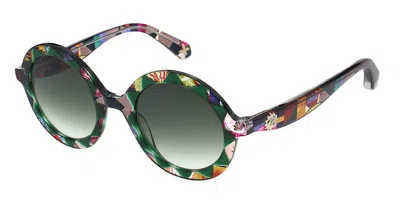 Christian Lacroix Cl5131 503 Women's Sunglasses Green Size 50