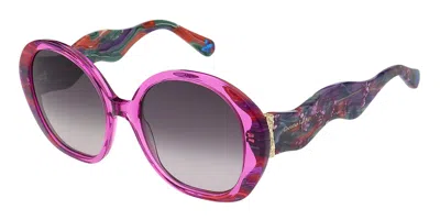 Christian Lacroix Cl5133 246 Women's Sunglasses Pink Size 54 In Purple