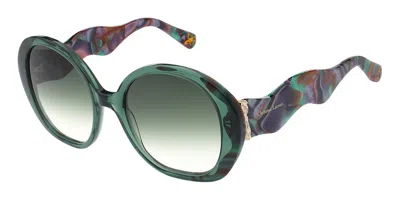 Christian Lacroix Cl5133 501 Women's Sunglasses Green Size 54