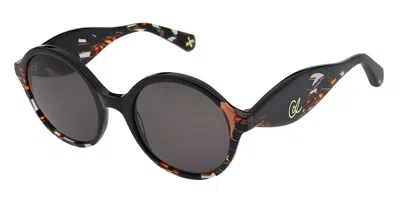 Christian Lacroix Cl5136 001 Women's Sunglasses Black Size 52 In Multi