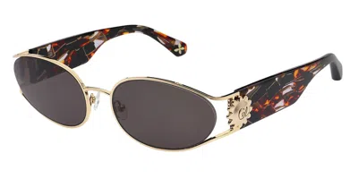 Christian Lacroix Cl9034 402 Women's Sunglasses Gold Size 58 In Brown