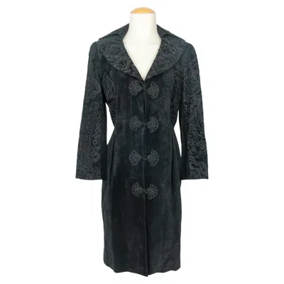 Pre-owned Christian Lacroix Coat 1995s In Black