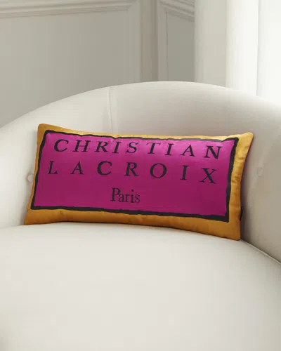 Christian Lacroix Couture Rose Torero Cushion In Pink