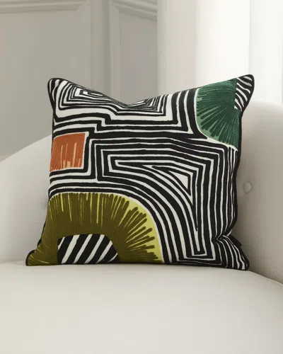 Christian Lacroix En Allant Aux Baux Decorative Pillow, 20" Square In Multi