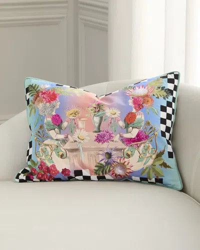 Christian Lacroix Fleurs Jumelles Decorative Pillow, 18" X 24"