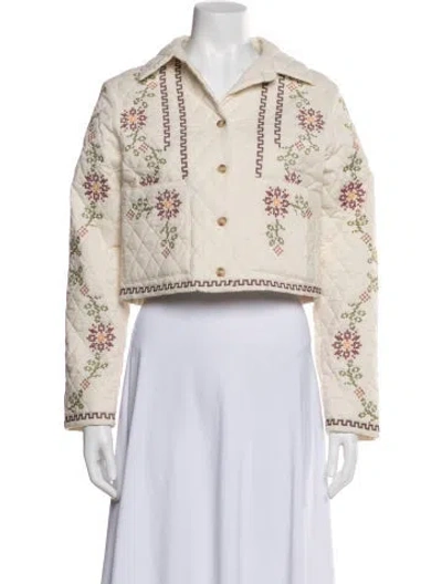 Pre-owned Christian Lacroix Floral Print Jacket In Neutral
