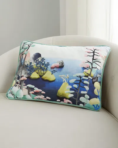 Christian Lacroix It's Paradise Agate Pillow - 18" X 24" In Multi